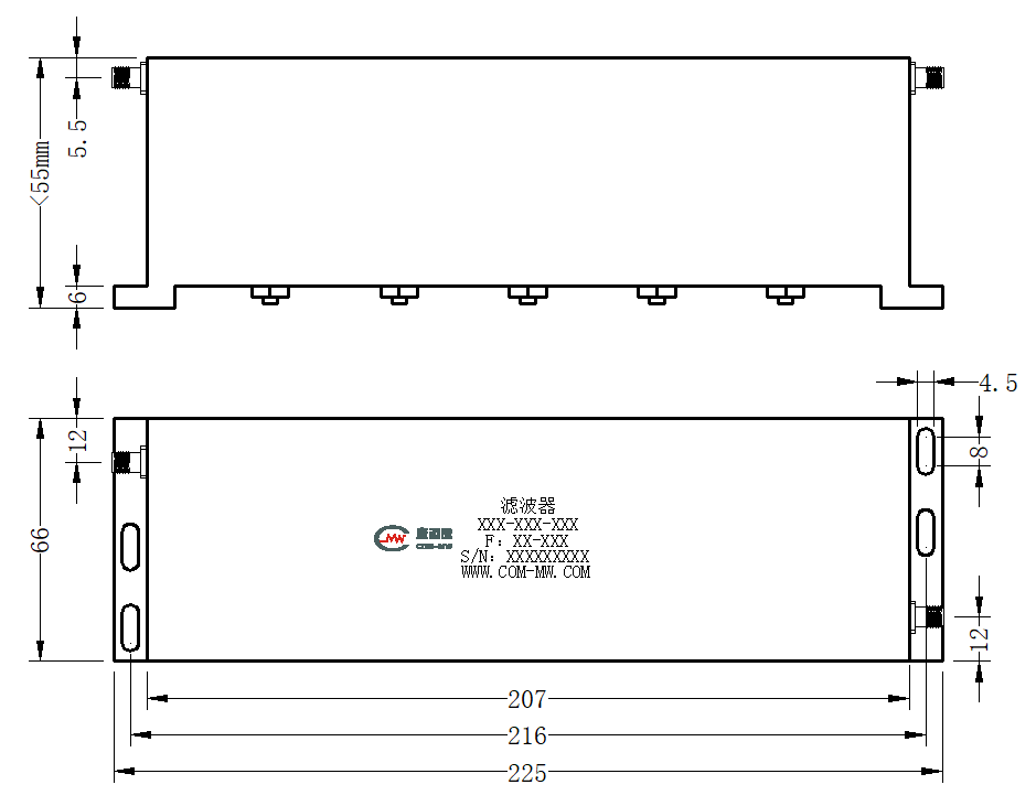 ZBSF6-C2483.5-2690-1036 Notch filter