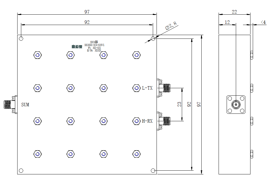 ZCB3-C2018-2300-4423 Diplexer