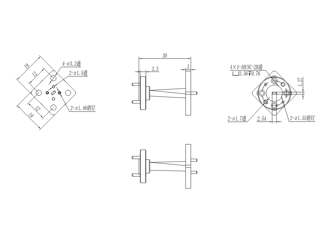 DWG7-BJ900T30-2216 Waveguide Connection