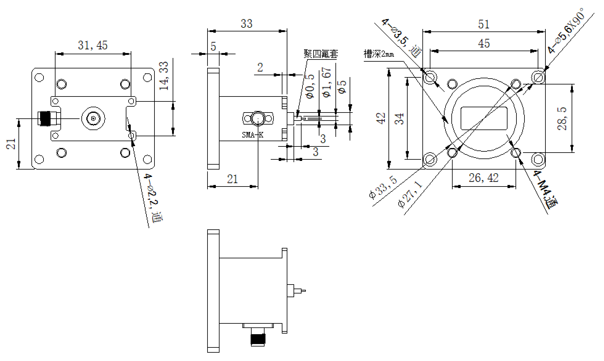 ZDC8-40W14-14.5G-1548 Coupler