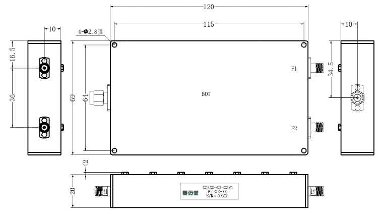 ZCB3-C1348-1805-2026 Diplexer