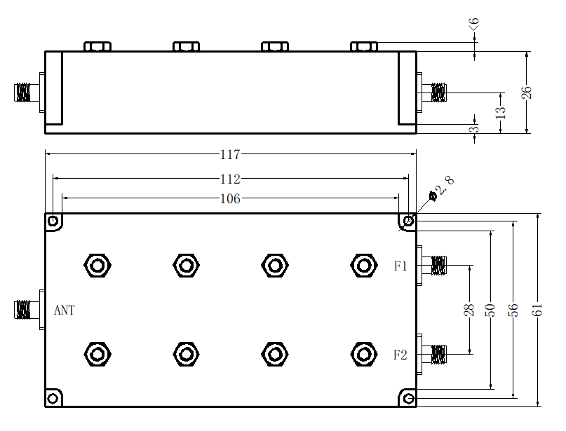 ZCB3-C1805-2025-3117 Diplexer