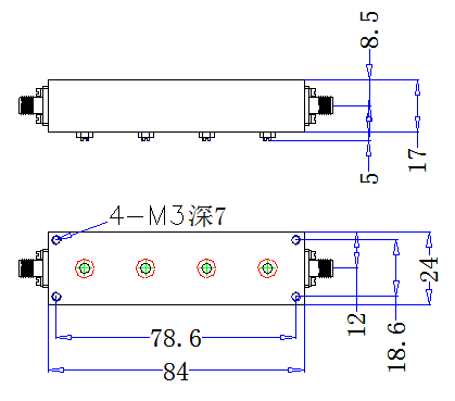 OQ-ZBF6-C3500-60-SMA Filter