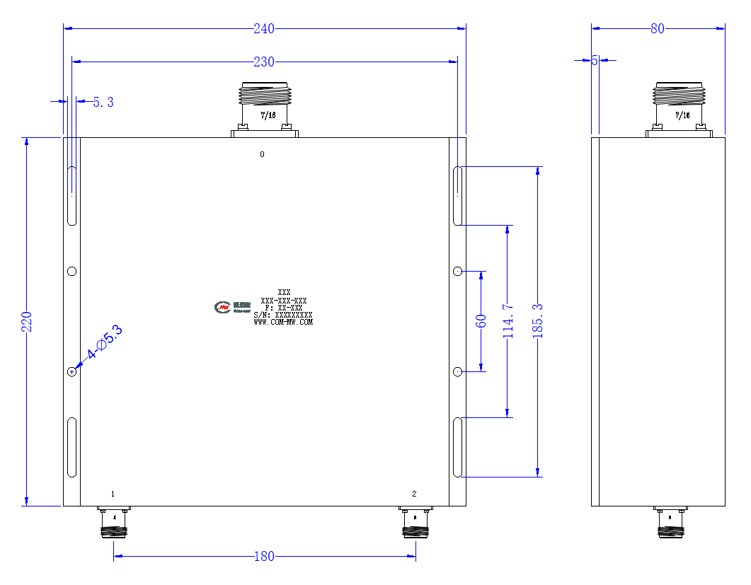 ZPD9-2L1-50-2419 Power divider