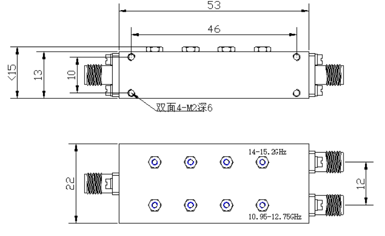 ZCB5-C10.95-15.2G-1052 双工器