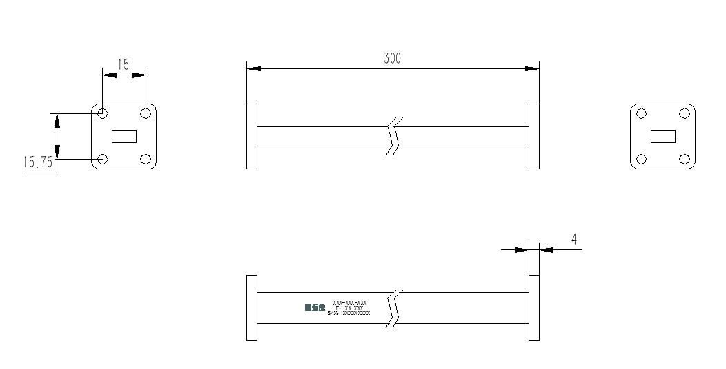 DWG7-BJ260S300-2293 Waveguide Connection