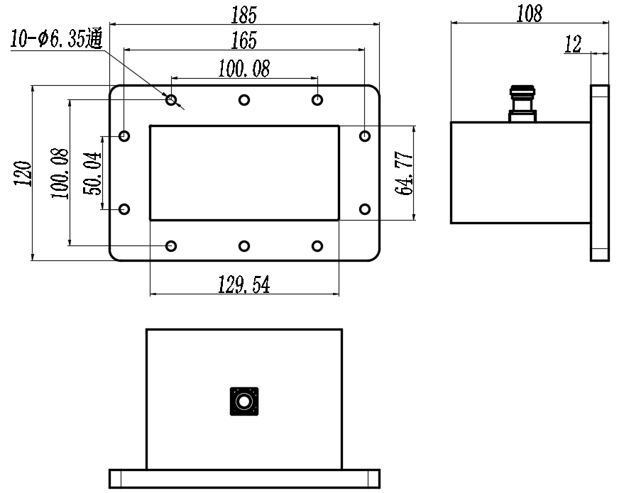 D7-AWC18NK-1692 Waveguide adapter