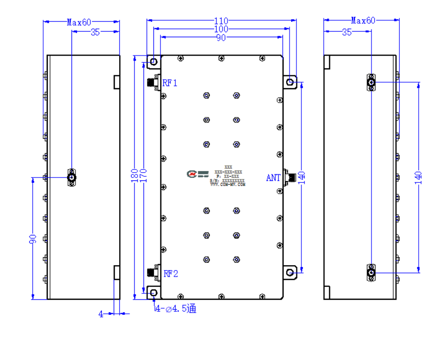 ZCB13-C335-415-4031 Diplexer