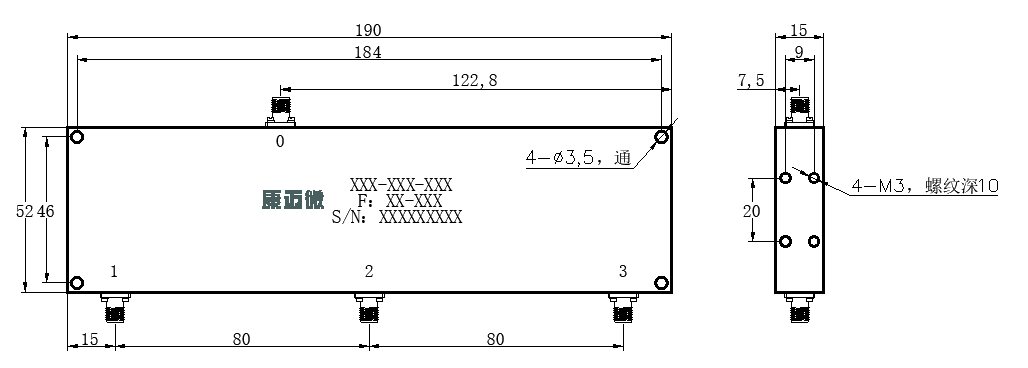 ZPD25-3M1.4-1.9G-852 Power divider