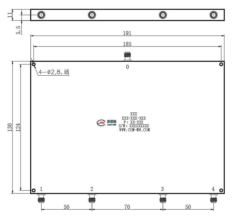 ZPD8-4M830-930-2871 Power divider