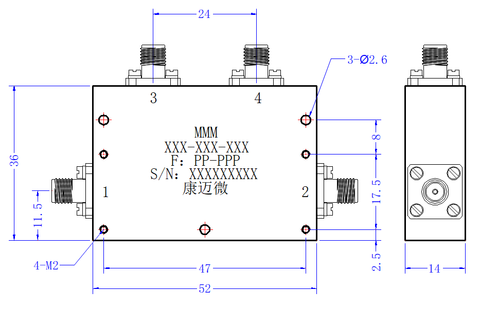 ZDC8-20C1-800-3856 Coupler