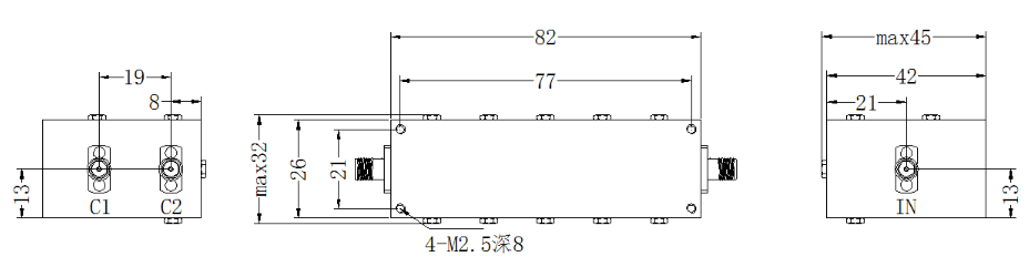 ZCB4-C1.7-6G-422 Diplexer