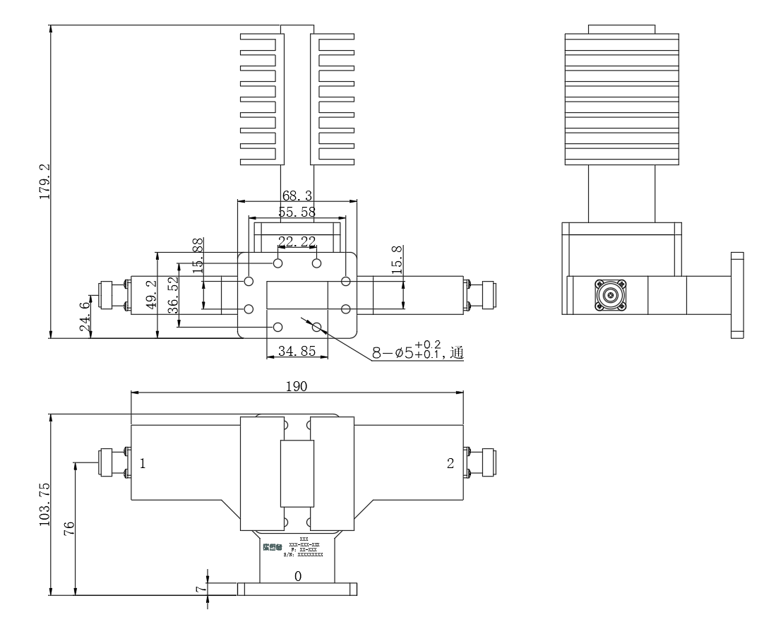 ZPD25-2W5.8-6.5G-679 Power divider