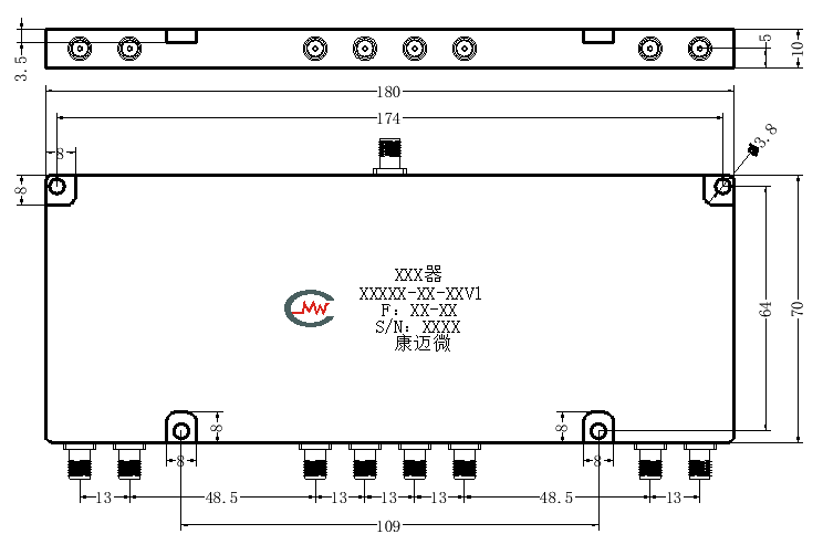 ZPD-8M0.3-6G-670 Power divider