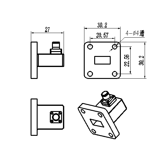 D7-AWC1802.92K-1243 波导转接器