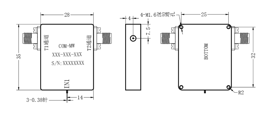ZCB2-L10-1500-2736 Diplexer