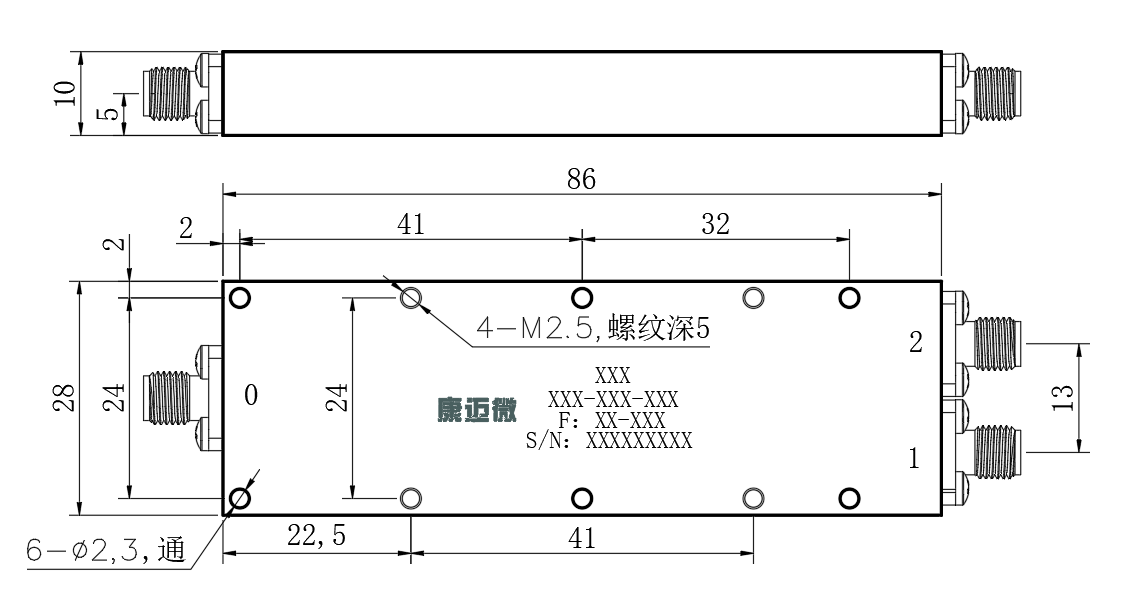 ZPD8-2M0.5-8G-3013 Power divider