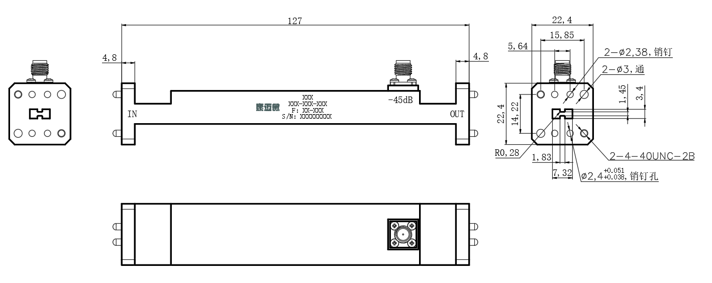 ZDC8-45W18-40G-3030 Coupler