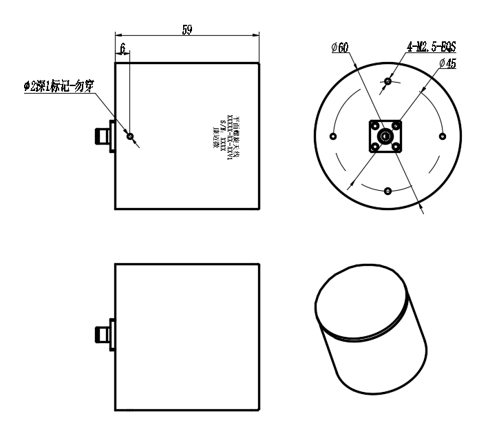 ZLX7-Z8-12G-724 Planar spiral antenna