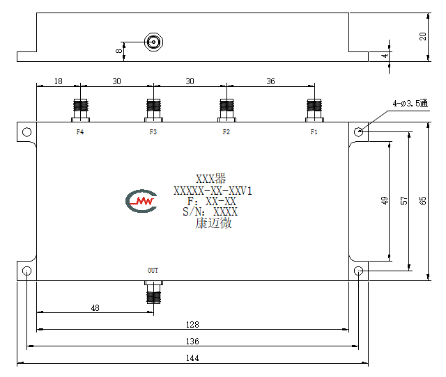 ZMC3-4ML30-1350-365 Combiner