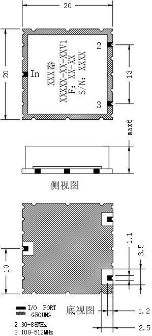 ZCB15-2L30-512-905 Diplexer