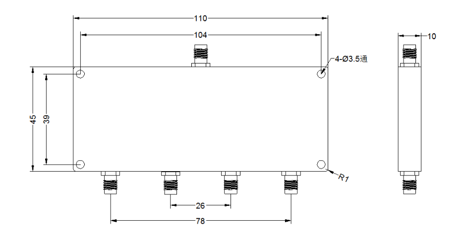 ZPD2-4M0.95-2.15G-2288 Power divider