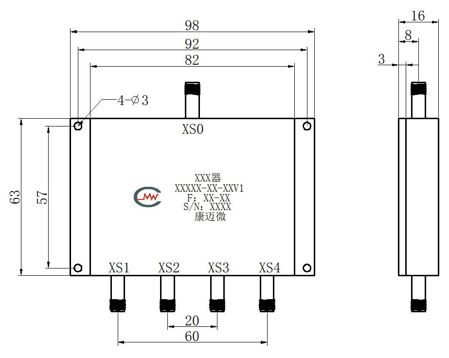 ZPD-950-1500-41 Power divider
