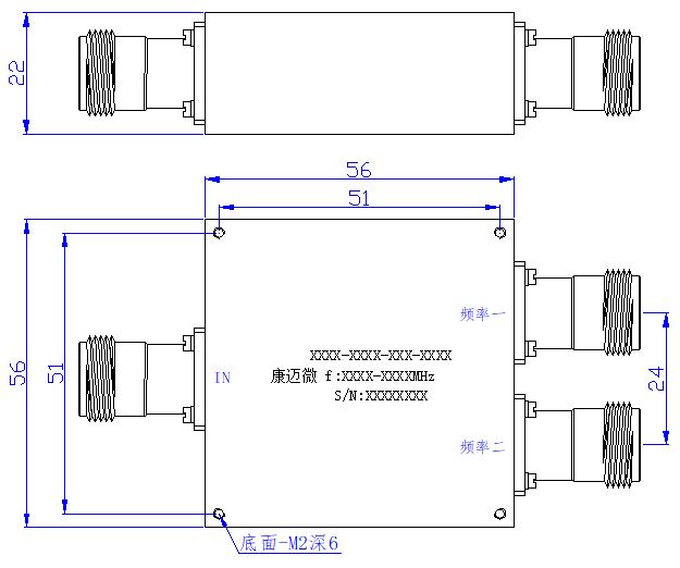 ZCB5-C5.1-5.9G-3652 Diplexer