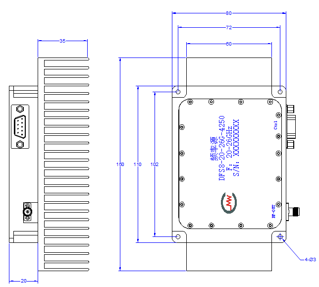 DFS8-20-26G-4250 Frequency source