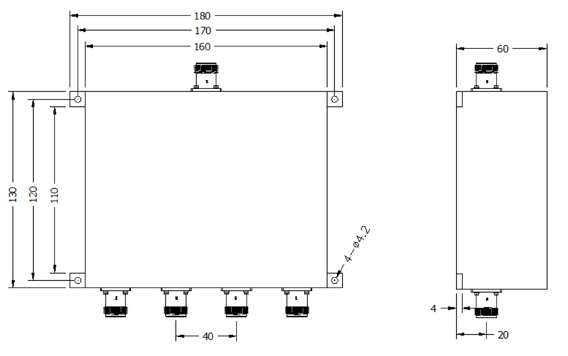 ZPD8-4L1.5-30-889 Power divider