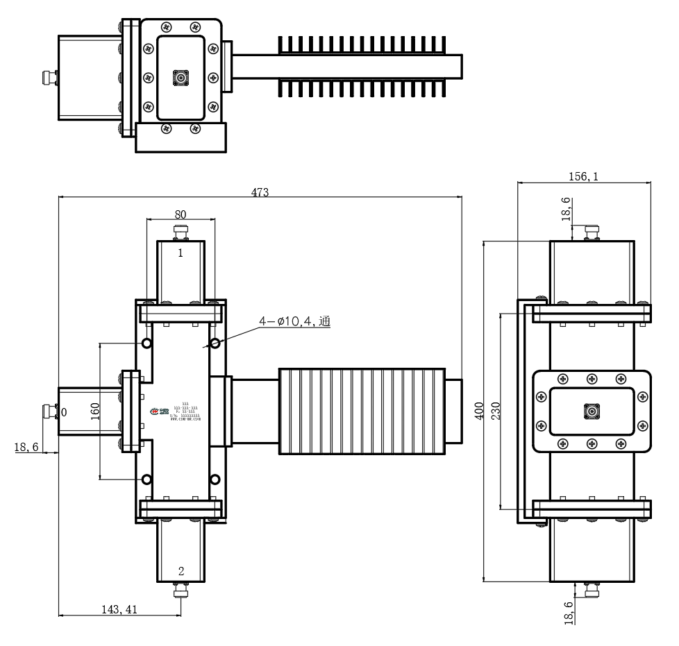 ZPD8-2W2-2.5G-2986 Power divider
