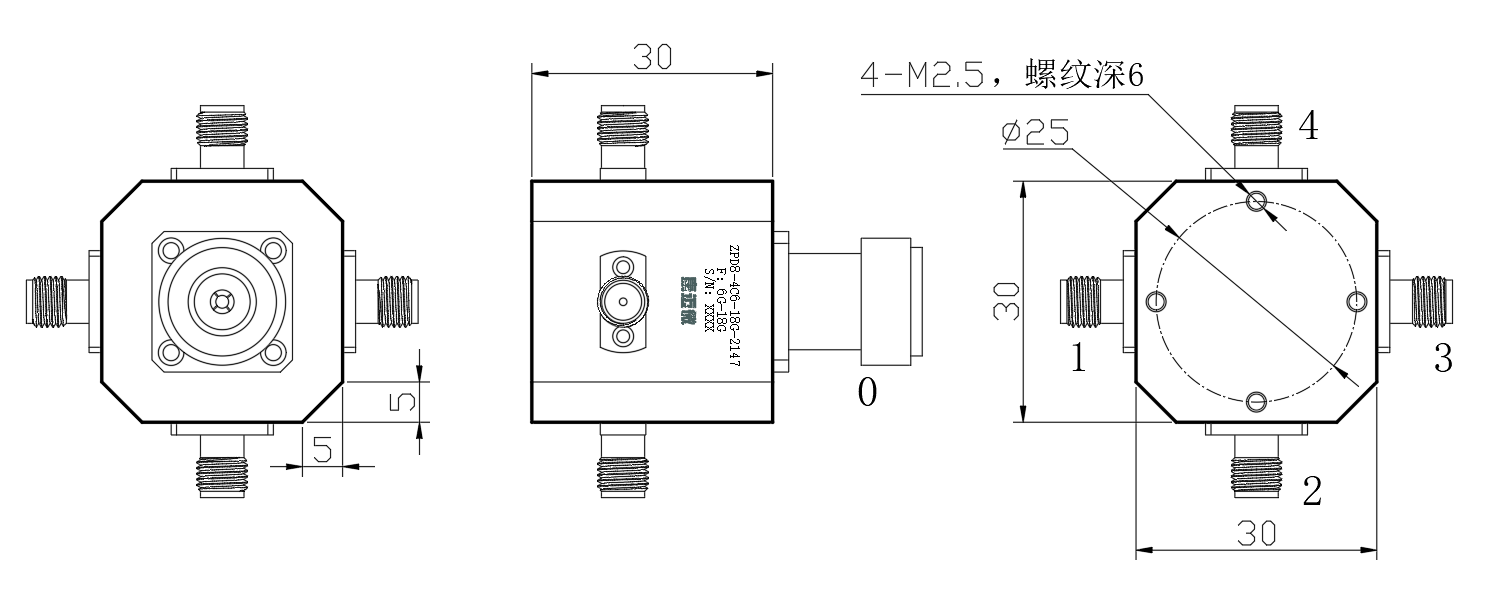 ZPD8-4C6-18G-2147 Power divider