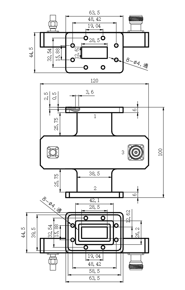 ZDC8-30W6.57-9.99G-1984 Coupler