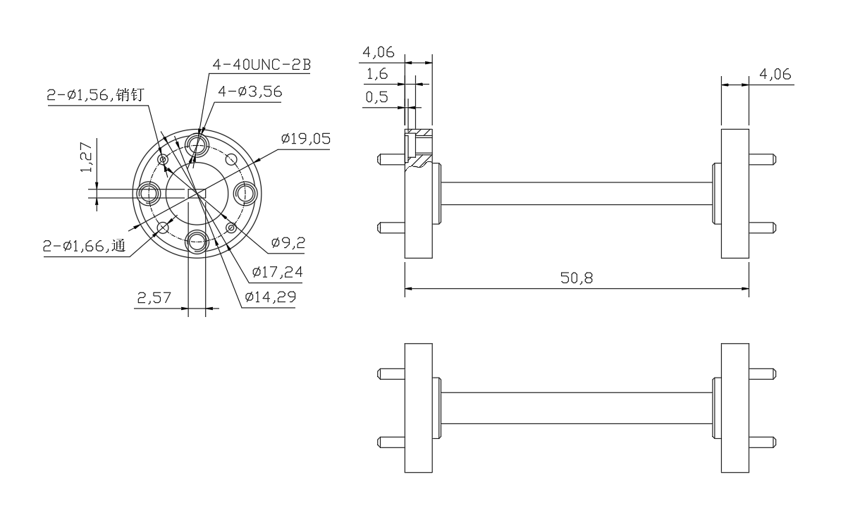 DWG8-BJ900S50.8-2182 Waveguide Connection