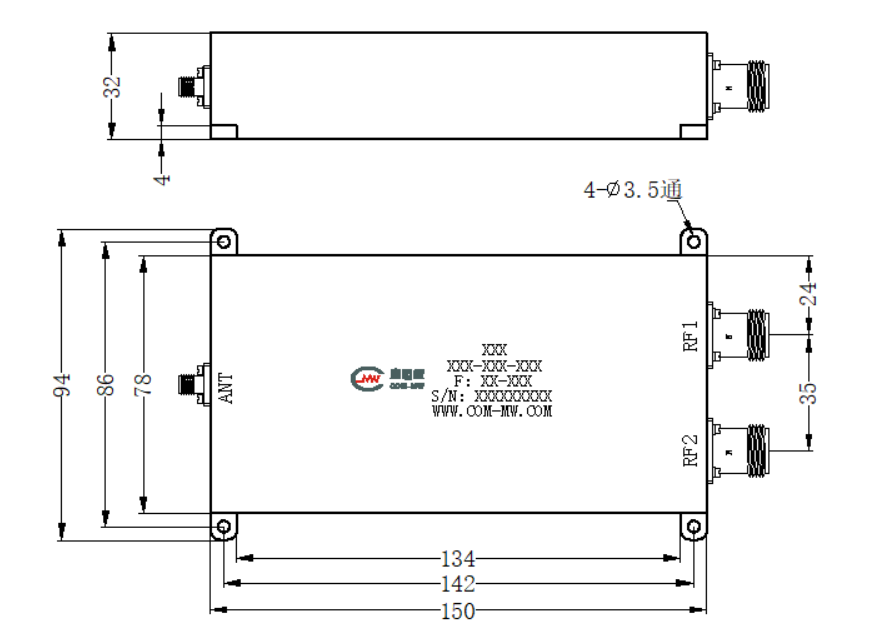 ZCB13-C240-380-2837 Diplexer