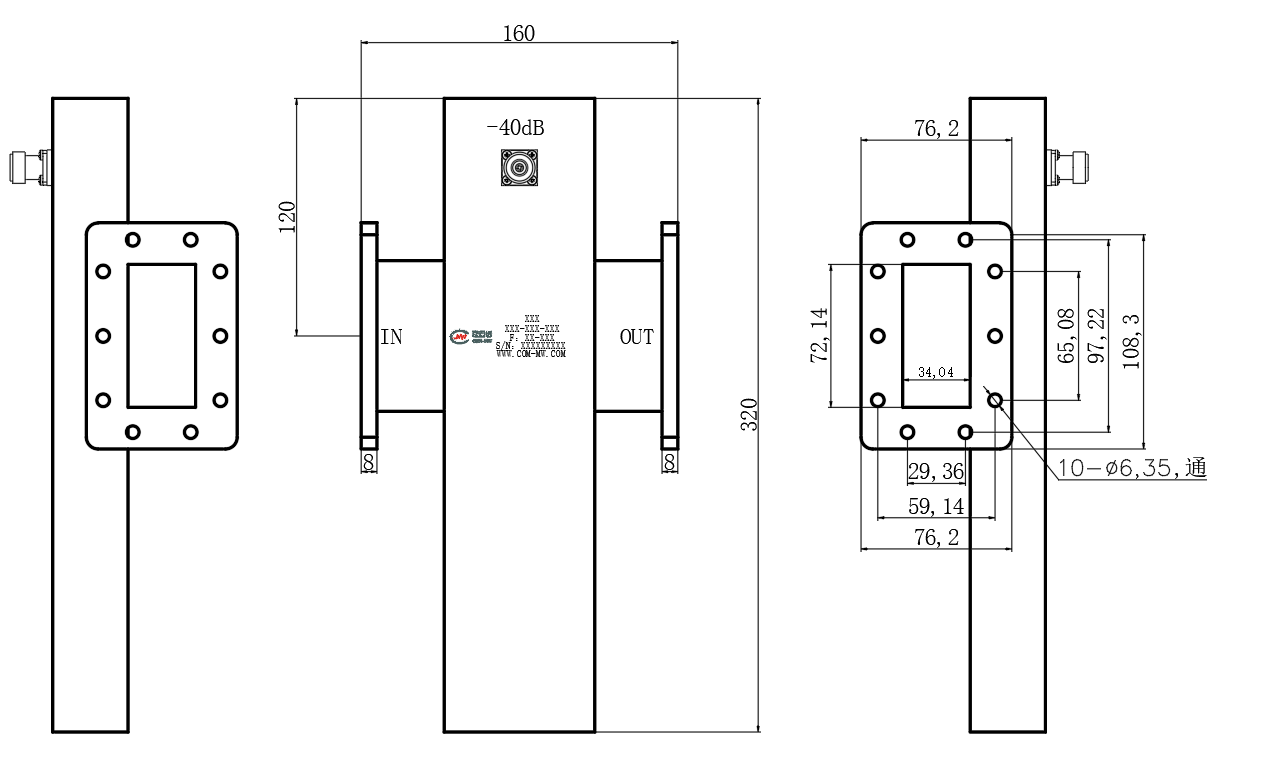 ZDC8-40W2.6-3.95G-2697 Coupler