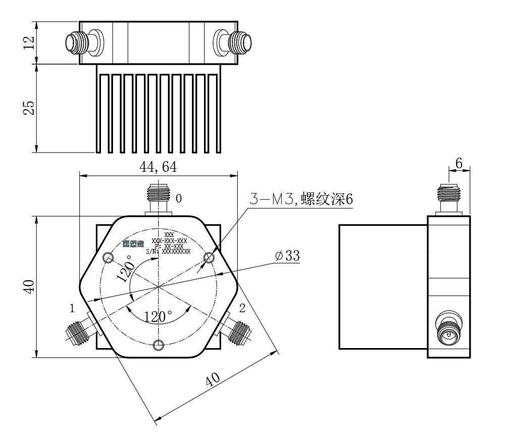 ZPD8-2M0-3G-2953 Power divider