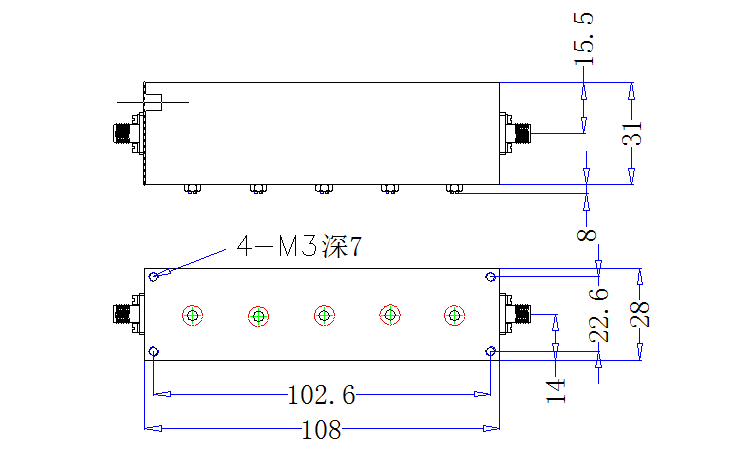 OQ-ZBF6-C1750-300-SMA Filter