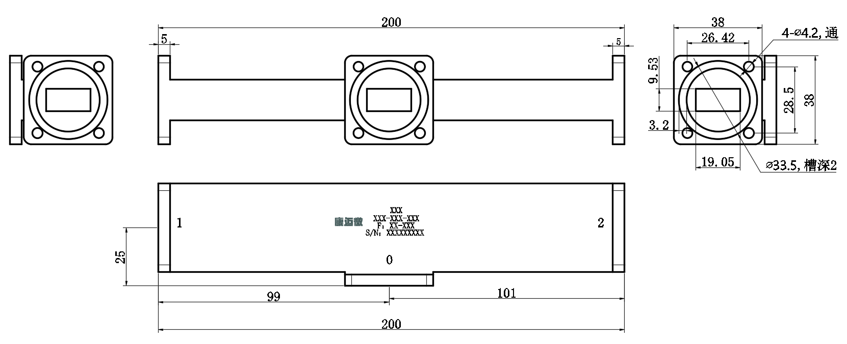 ZCB25-2W12.25-14.5G-092 Diplexer