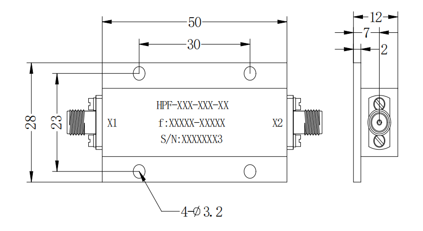 HPF-1/2-SHPF-1-2-S Filter
