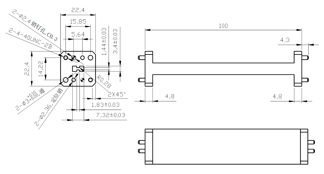 DWG8-S100-1697 Waveguide Connection