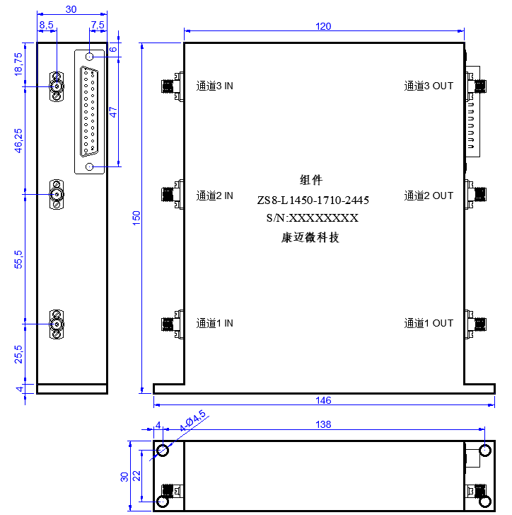 DFSBF16-C1.45-17.1G-302 滤波器组一