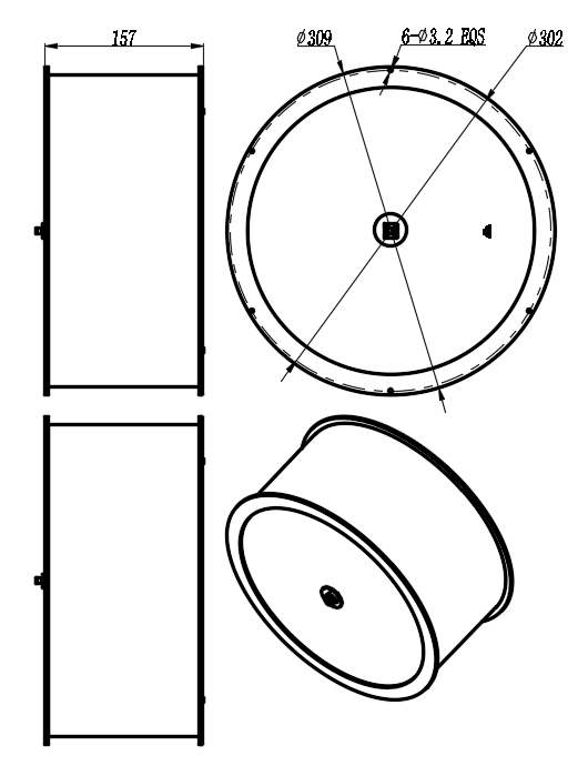 KPSAL-0.5-2-S Planar spiral antenna