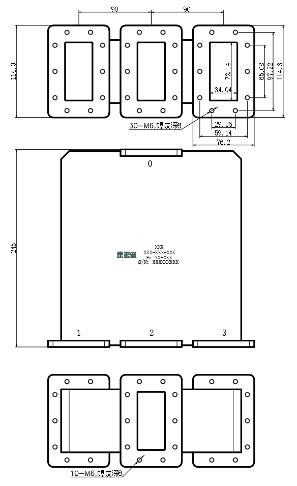 ZPD25-3W2.7-2.9G-340 Power divider