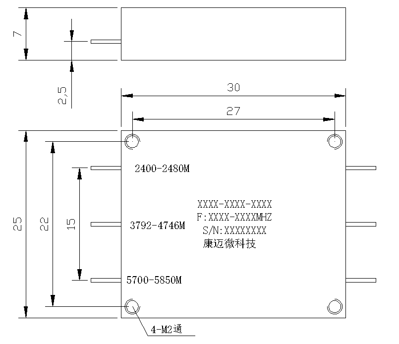 ZMC5-3L2400-5850-1808 Combiner