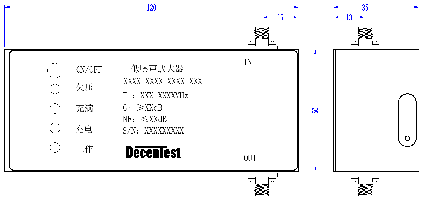 DCLNA2027-40C-S Broadband LNA