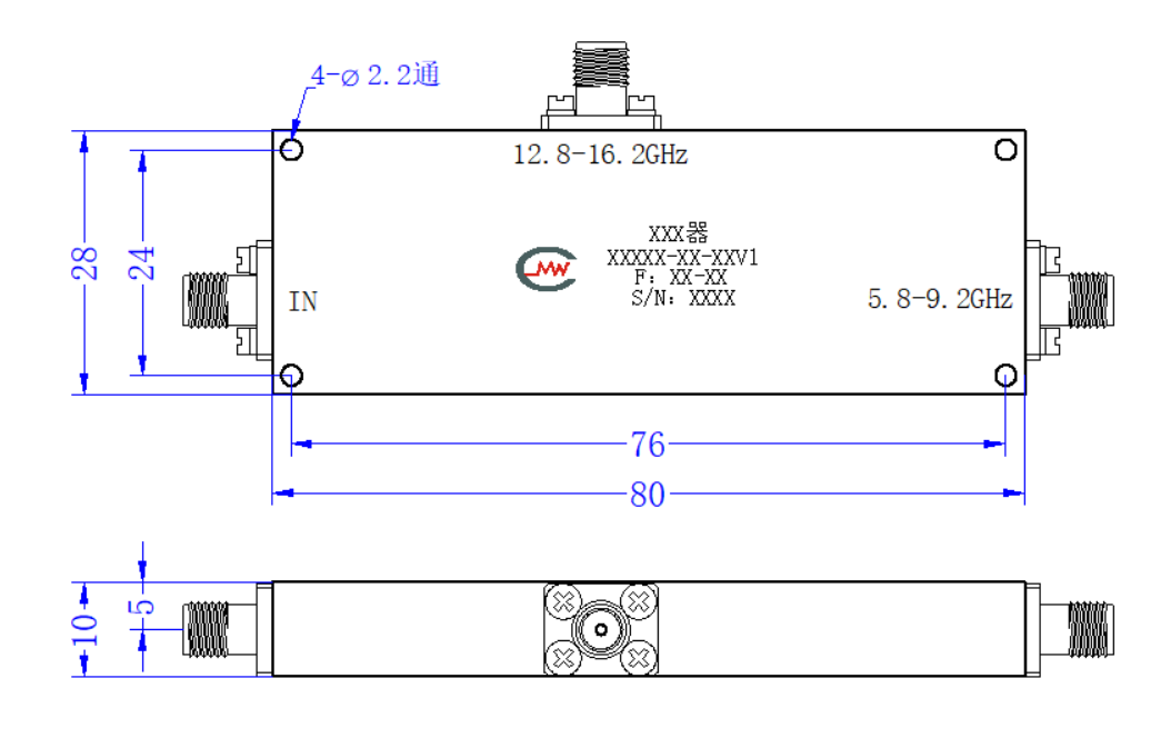 DSF13-2R5.8-16.2G-1614 Frequency-splitting filter