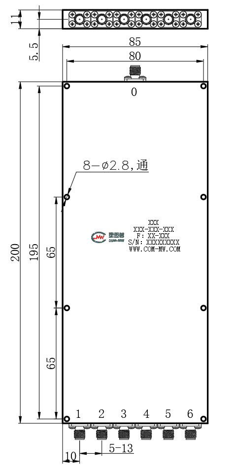ZPD25-6M450-6000-037 Power divider