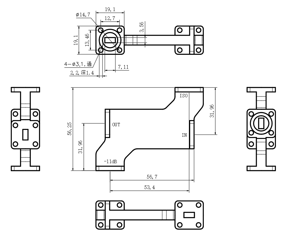ZDC8-15W34-36G-3285 Coupler