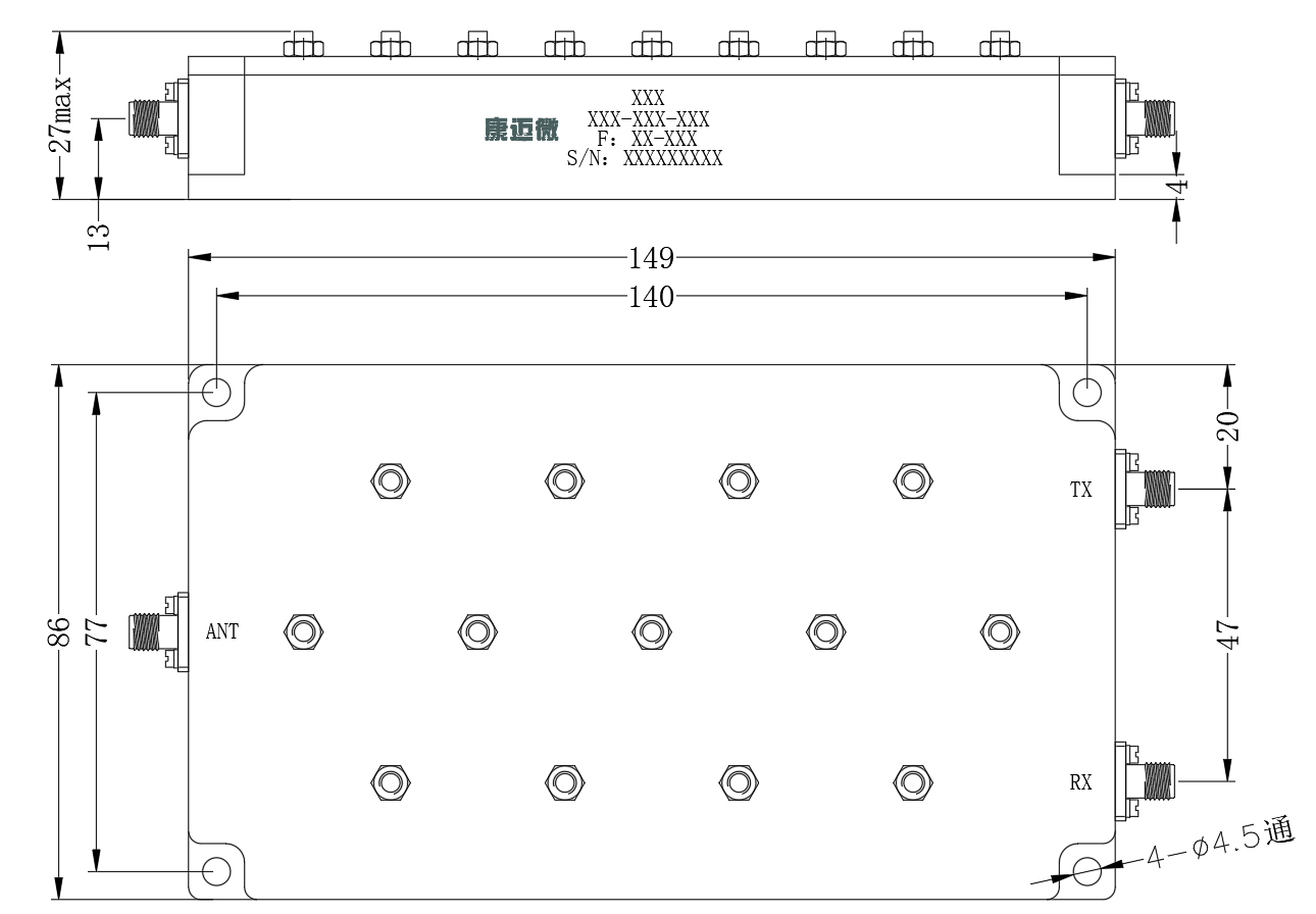 ZCB16-C1920-2170-680 Diplexer